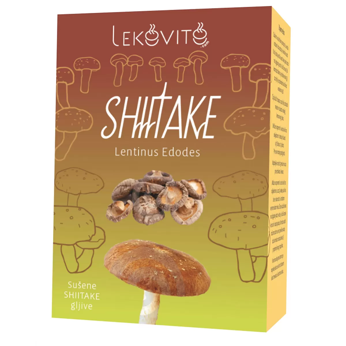 Šitake gljiva u listićima lekovito, 50g 