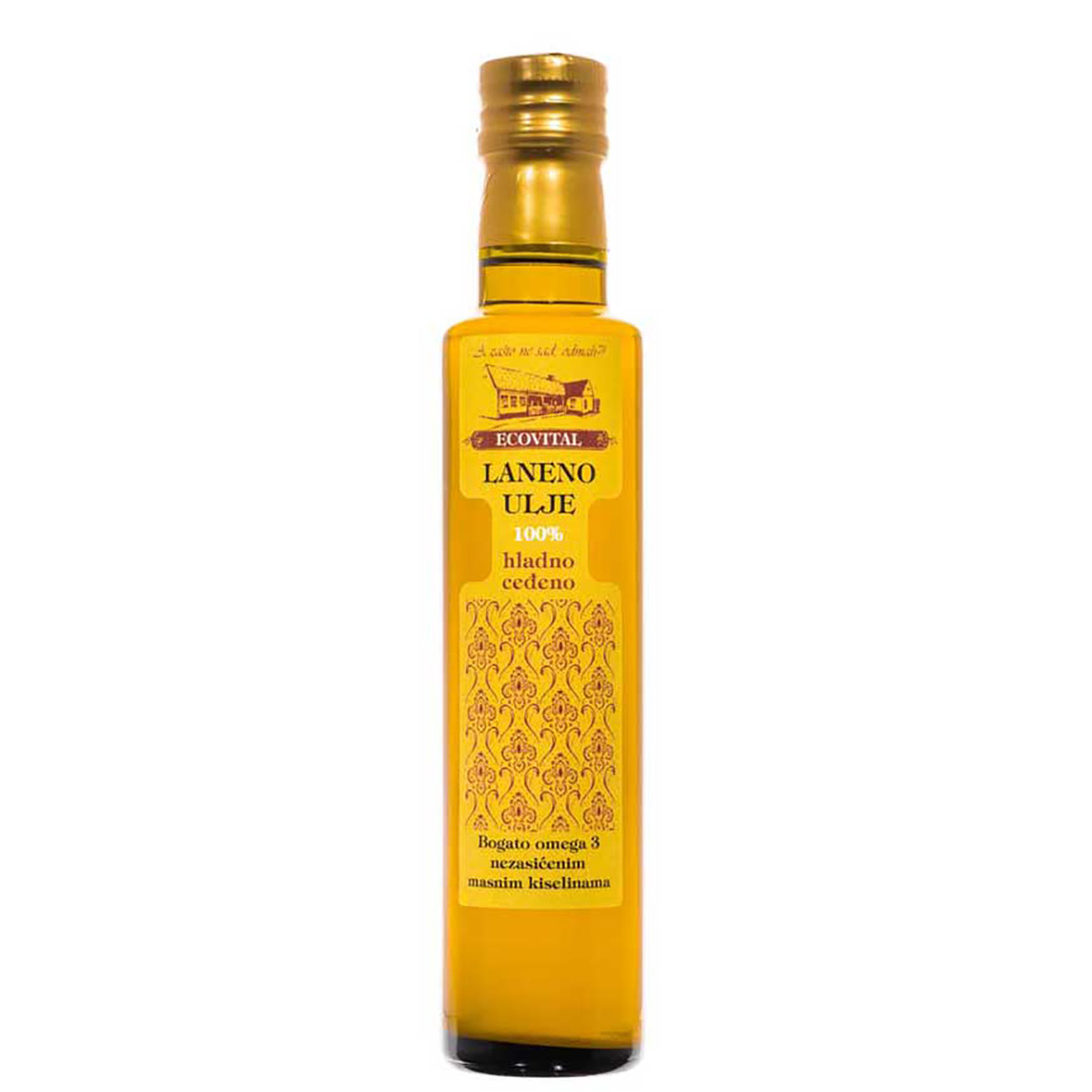 Hladno ceđeno laneno ulje 250 ml, Ecovital 8606100779062 | Naturehub ...