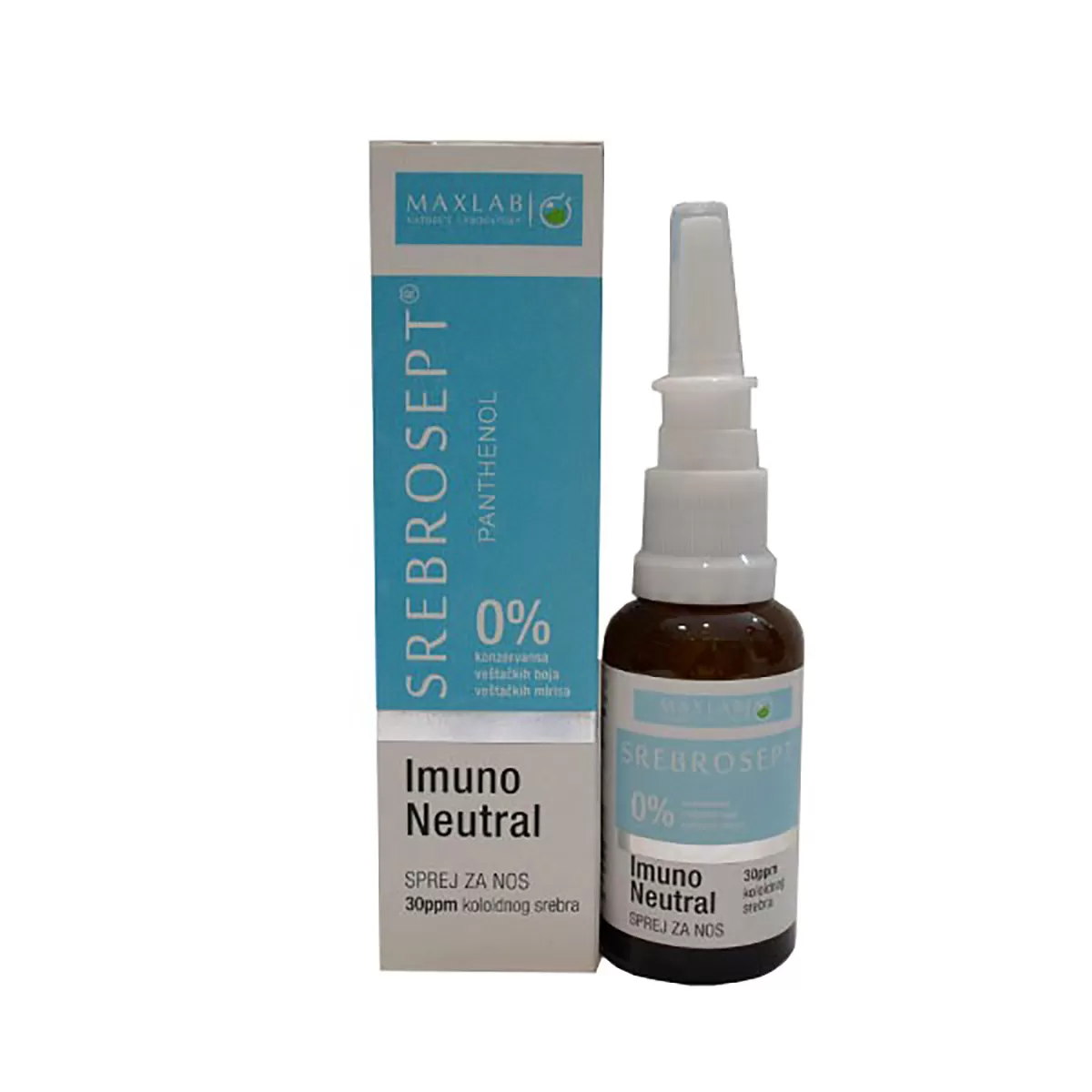 Srebrosept Imuno neutral sprej za nos, Maxlab 30ml 