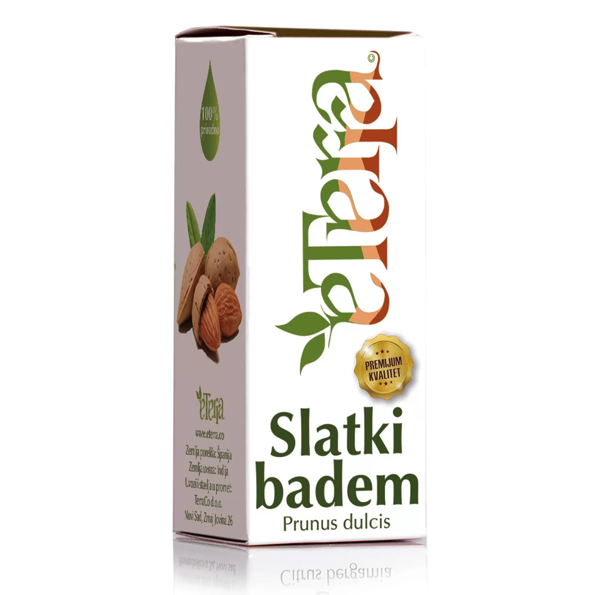 Eterično ulje Slatki badem ettera, 10 ml 