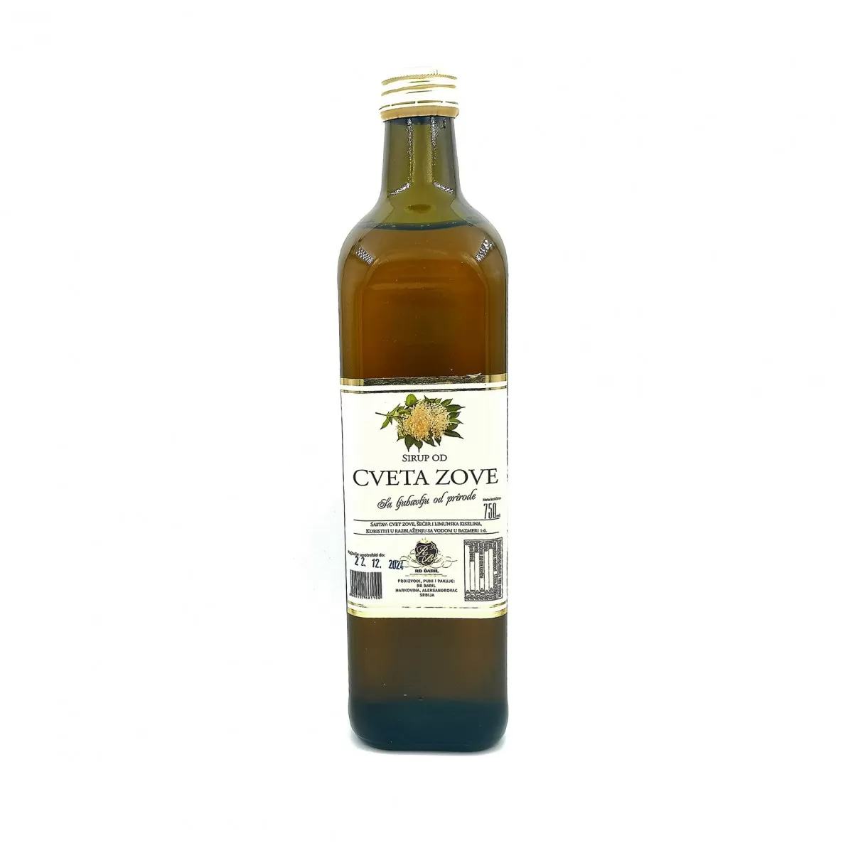 Sirup od cveta zove Baril, 0,75lit 