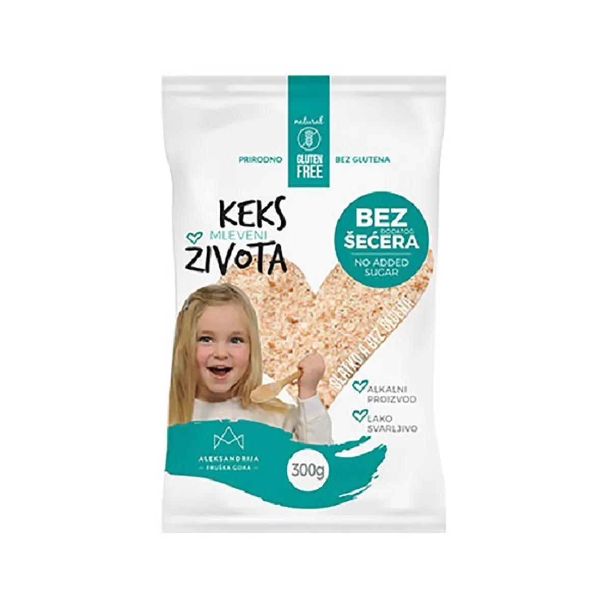 Bezglutenski mleveni keks Aleksandrija, 300g 
