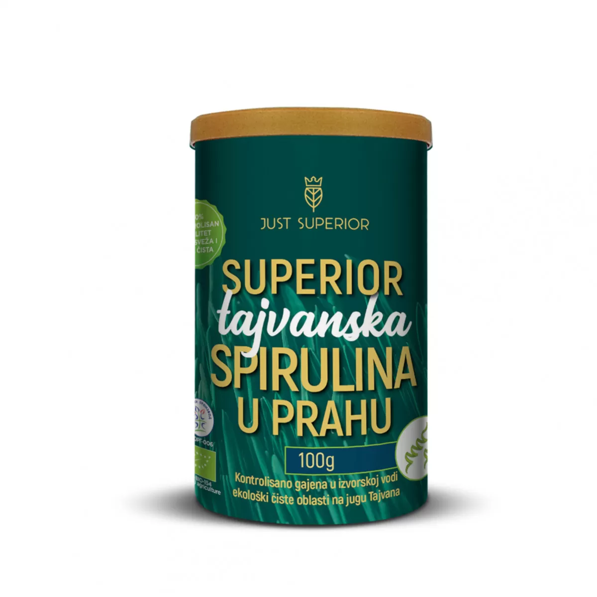 Superior tajvanska spirulina u prahu-organik, 100g 