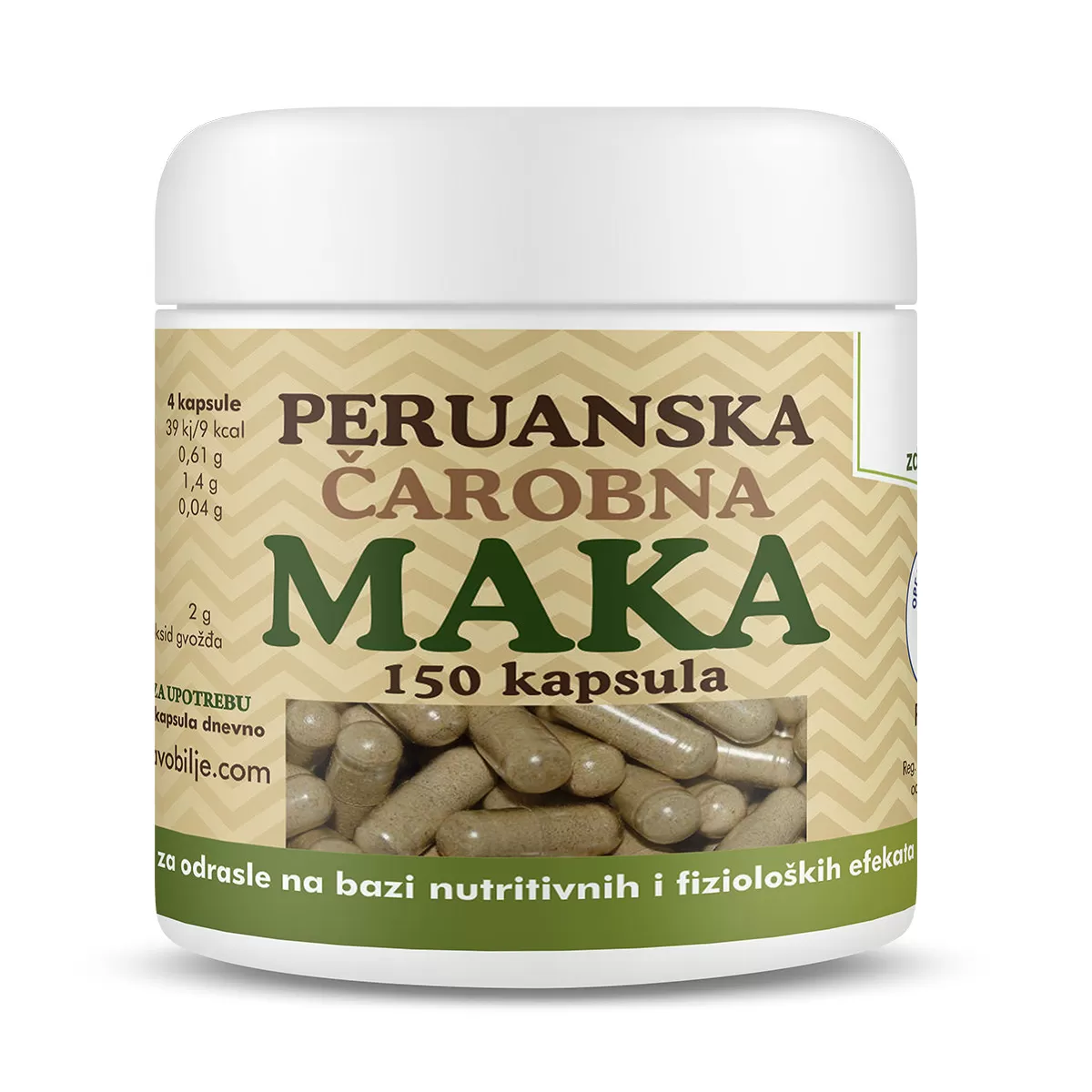 Peruanska čarobna maka 150 kapsula 