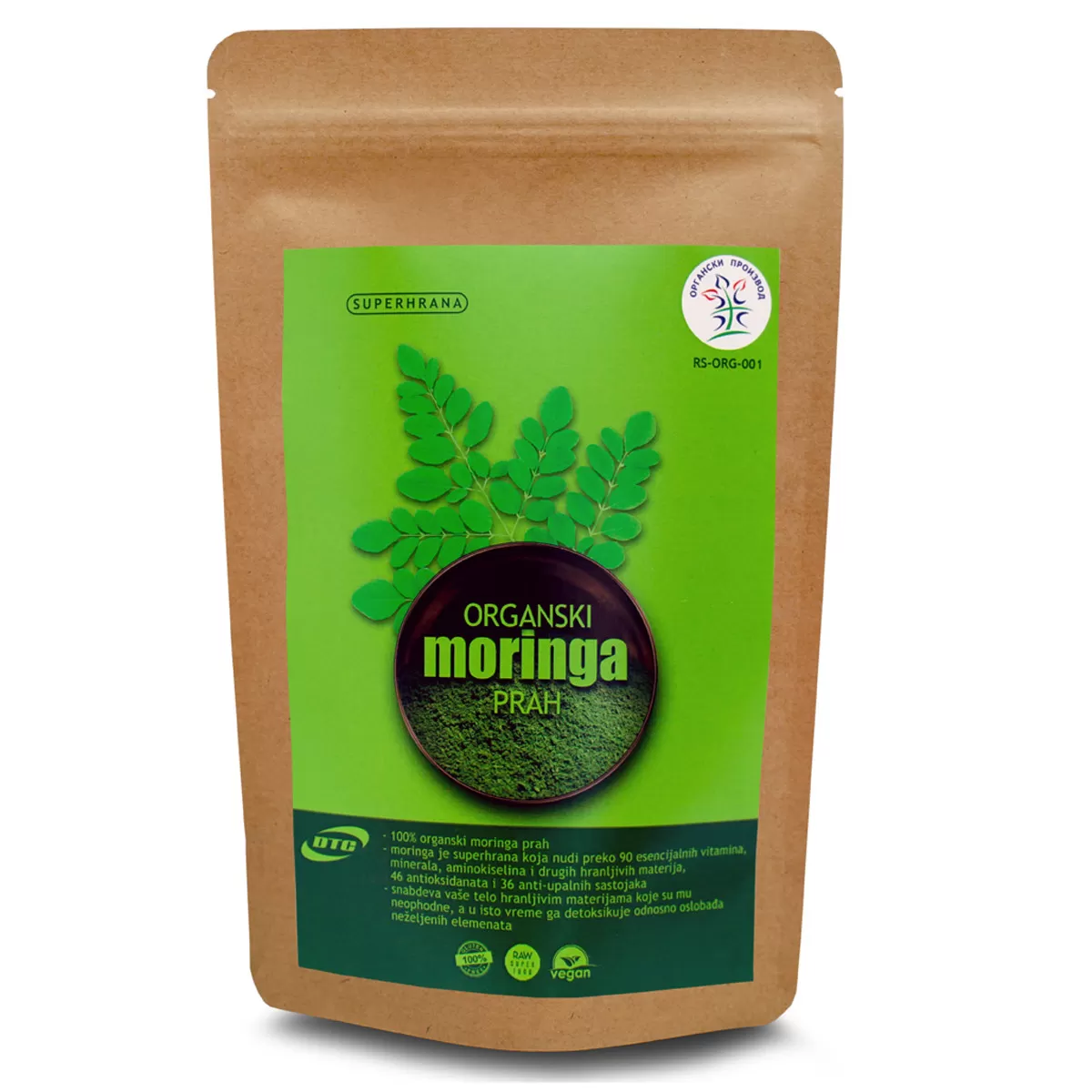 Organska moringa prah 200g 