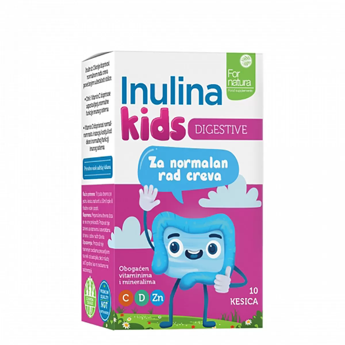 Inulin za decu, obogaćen vitaminima i mineralima, 10 kesica 