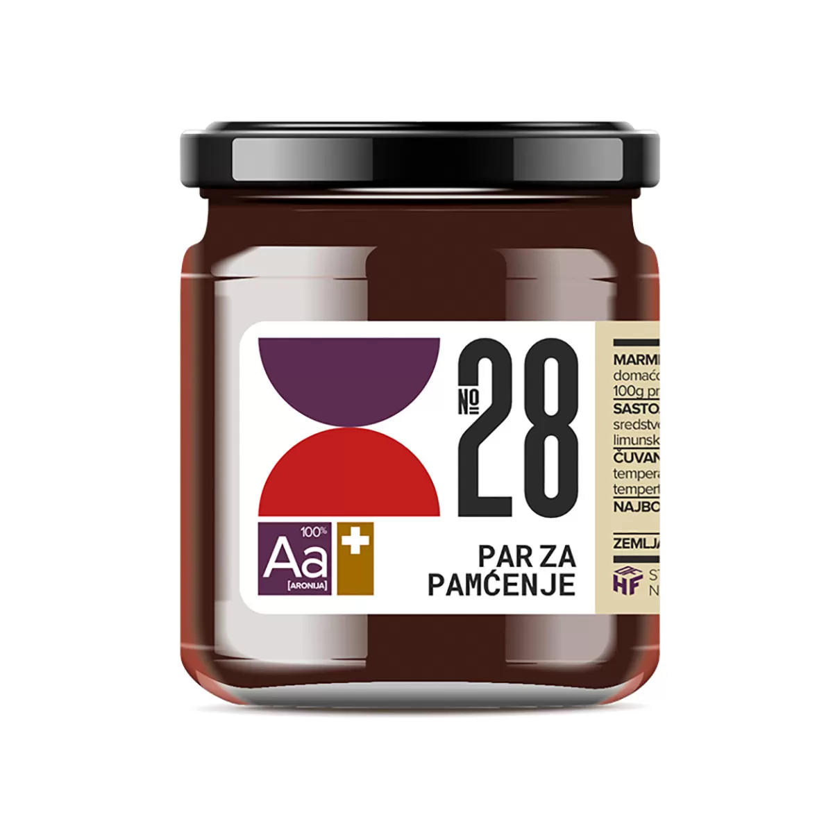 Marmelada 28 aronija i malina Hoff, 210g 