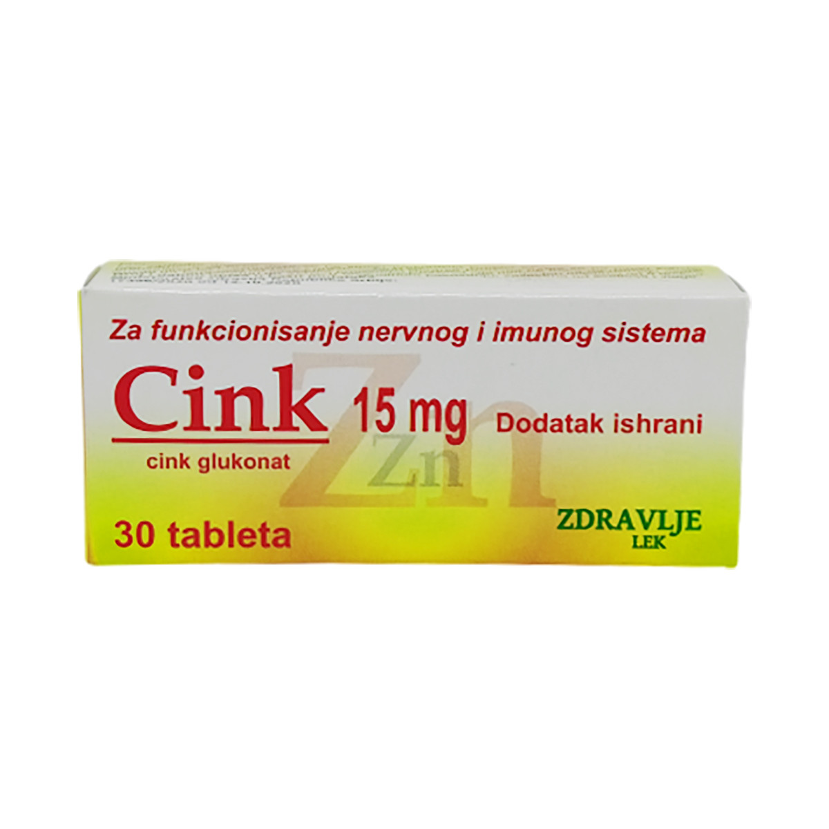 Cink 15mg, 30 tbl 