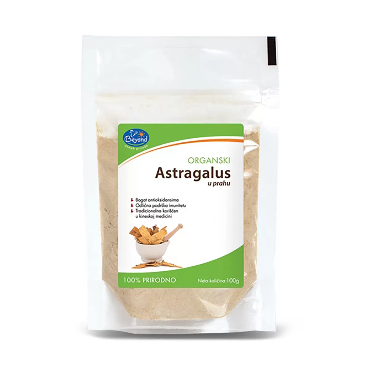 Astragalus u prahu - organik, 100g 