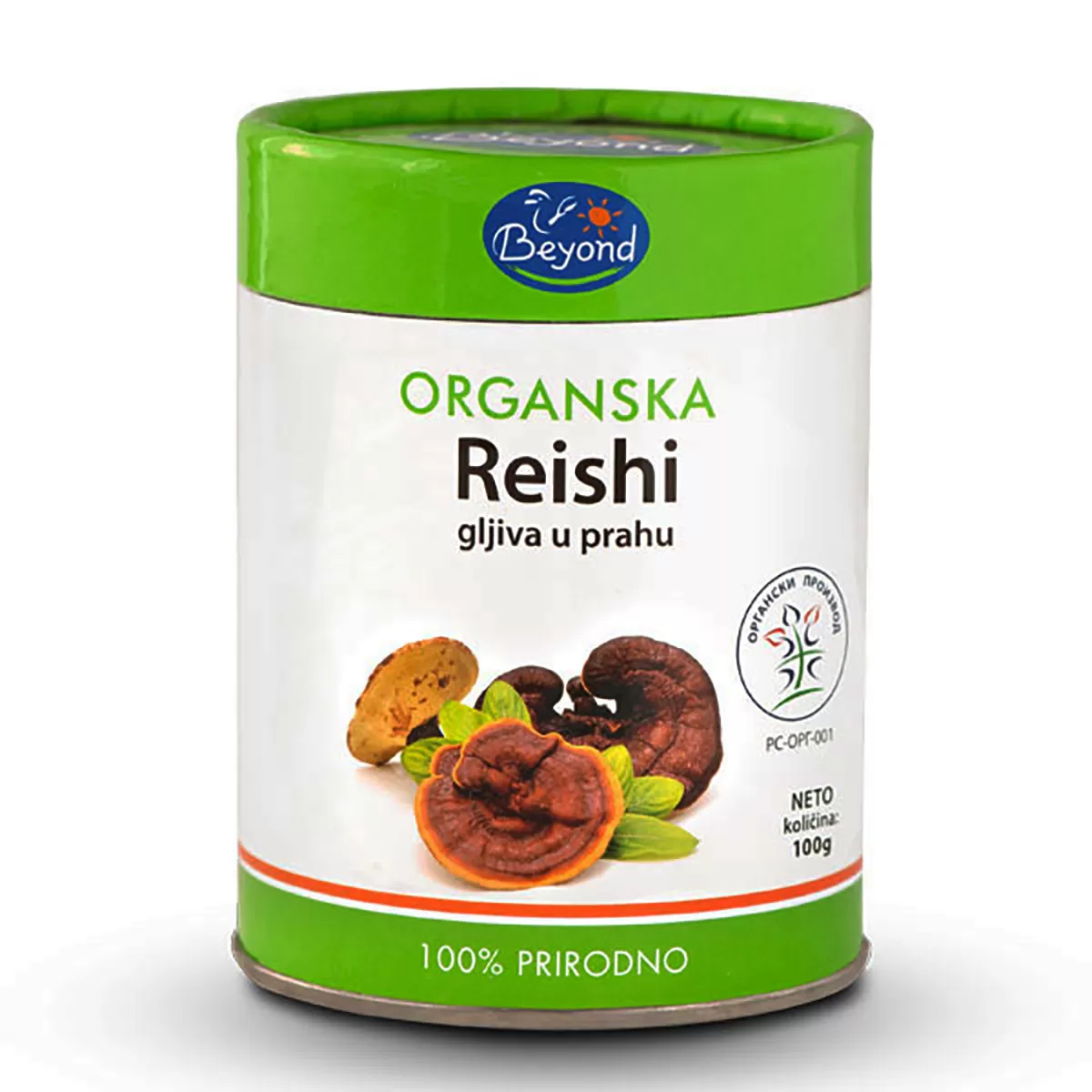 Organska reishi gljiva u prahu, 100g 