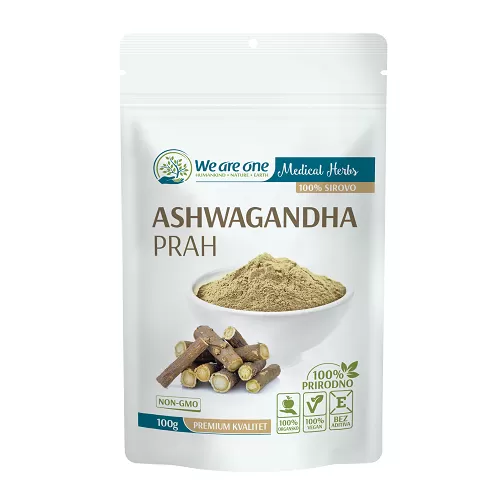Ašvaganda u prahu organic wao, 100g 