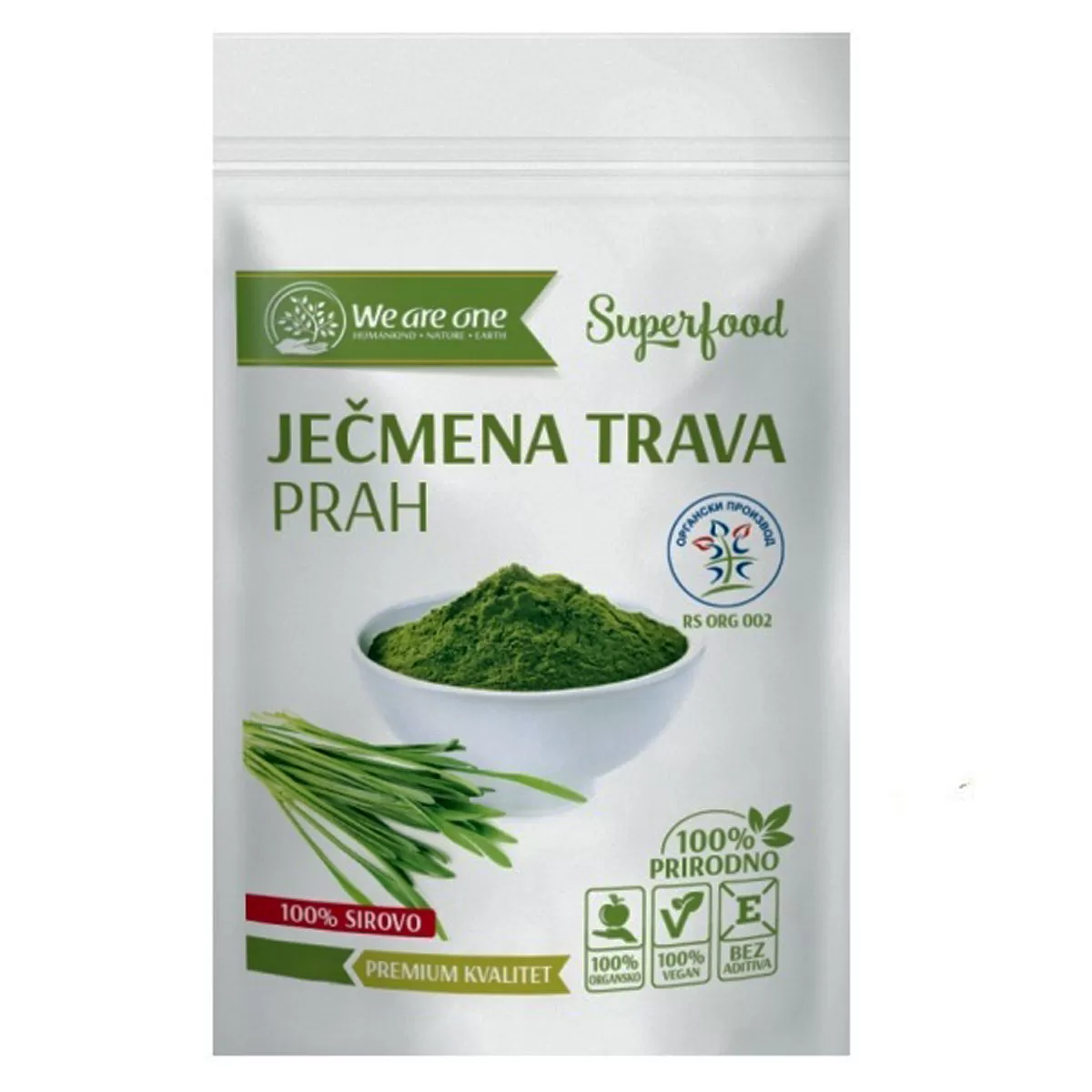 Ječmena trava u prahu wao, 100g 