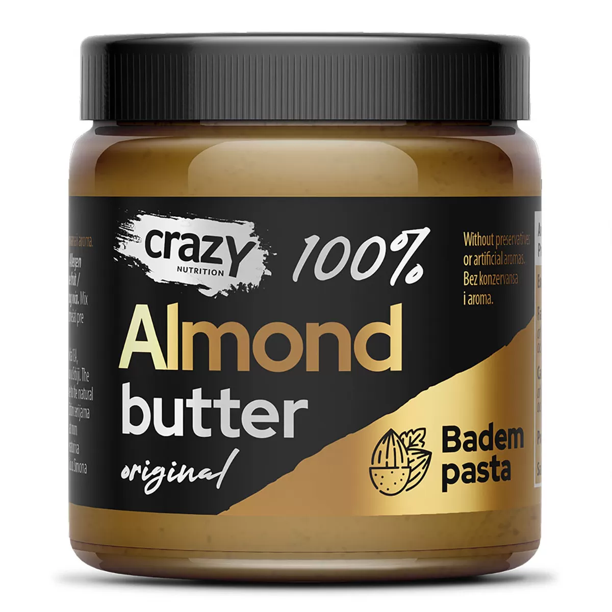 Badem puter Crazy, 170 g 