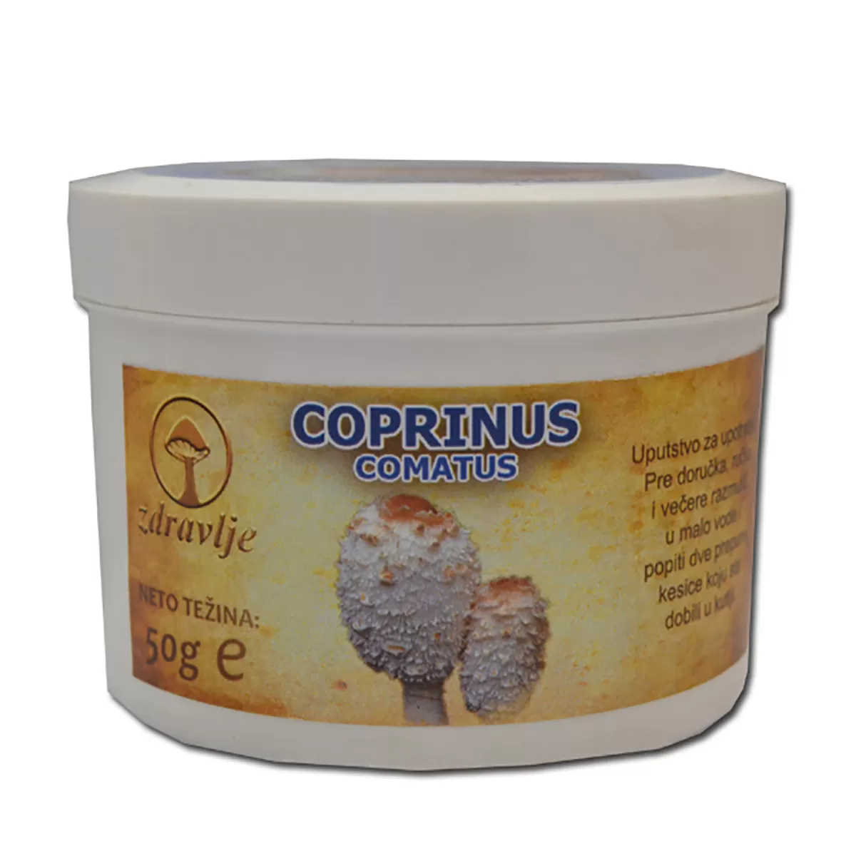 Coprinus comatus gljiva u prahu EP, 50g 
