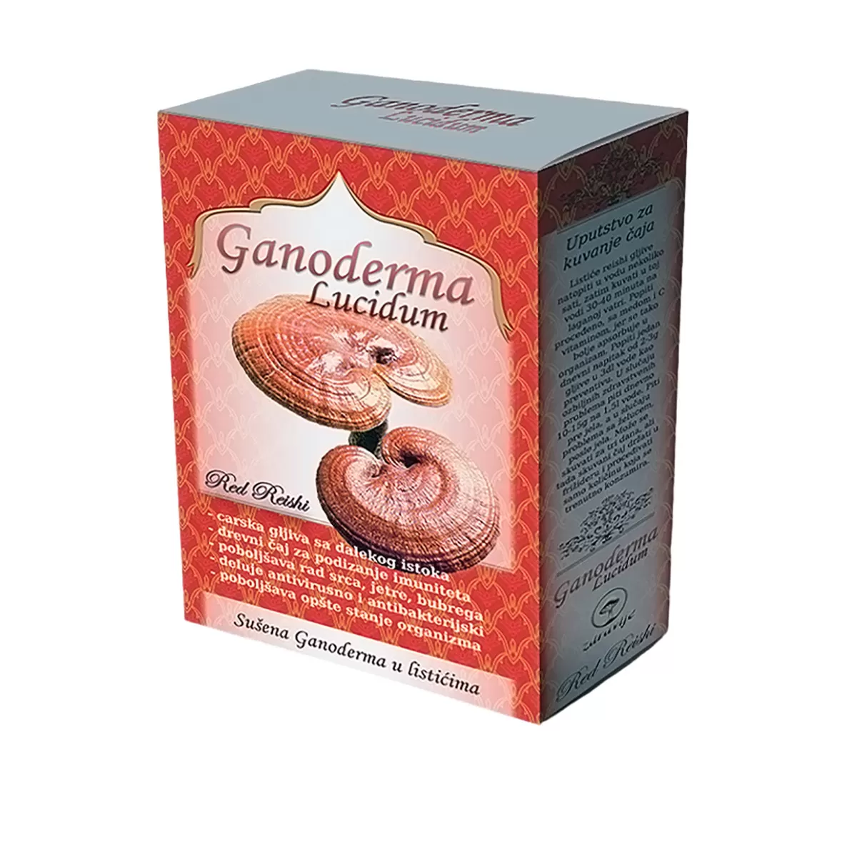 Reiši (ganoderma lucidum)  u sušenim listićima za čaj EP, 50g 