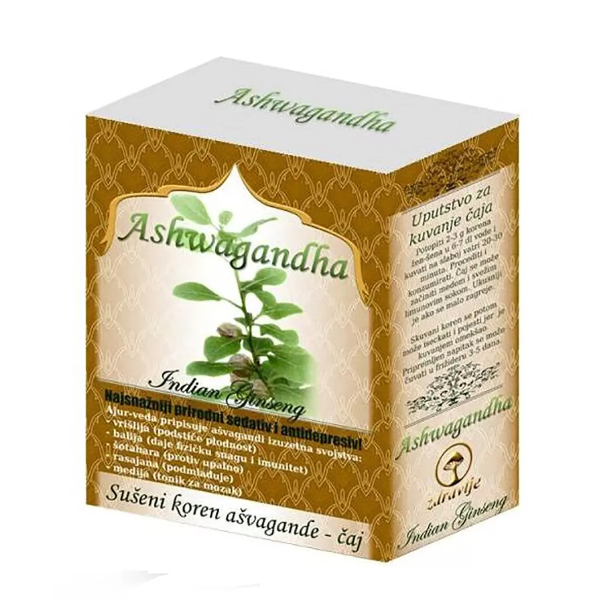 Sušeni koren ašvagande za čaj EP, 50g 