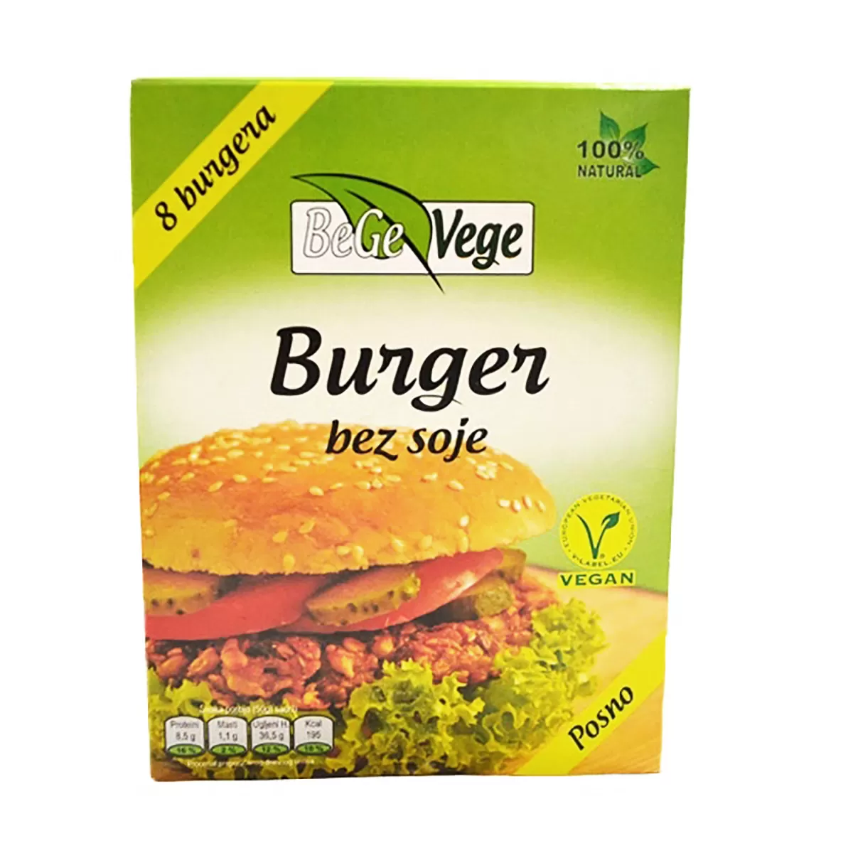 Vege burgeri, 200g 