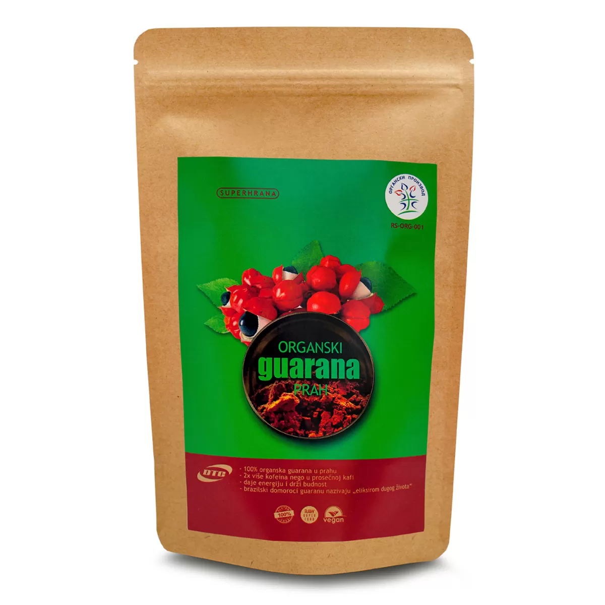 Organska guarana prah 100g 