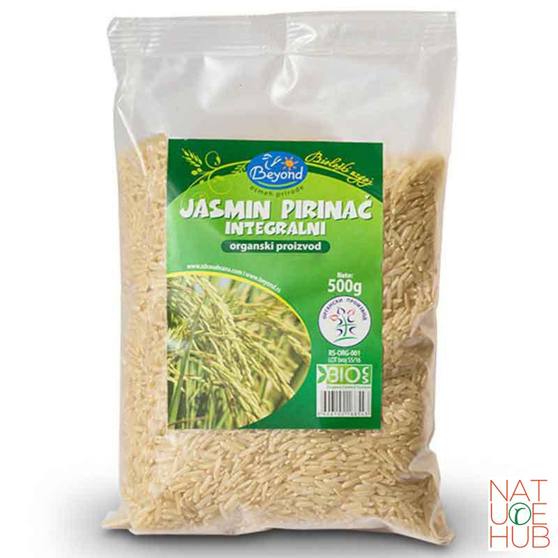 Organski integralni jasmin pirinač, 500g 