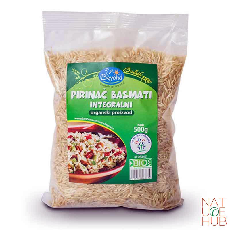 Organski integralni basmati pirinač, 500g 