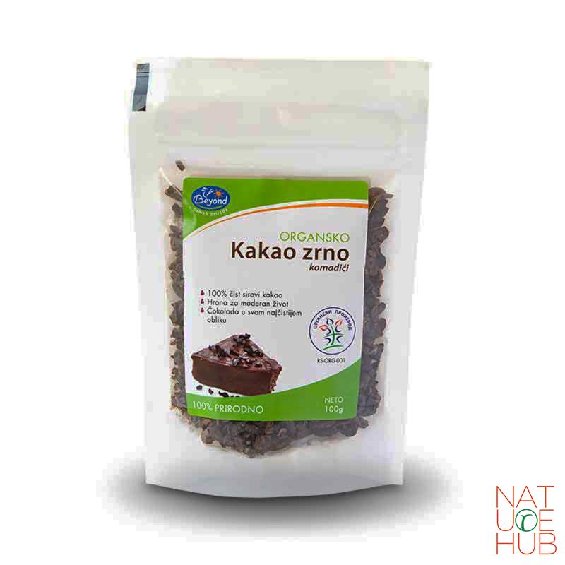 Organsko kakao zrno komadići, 100g 