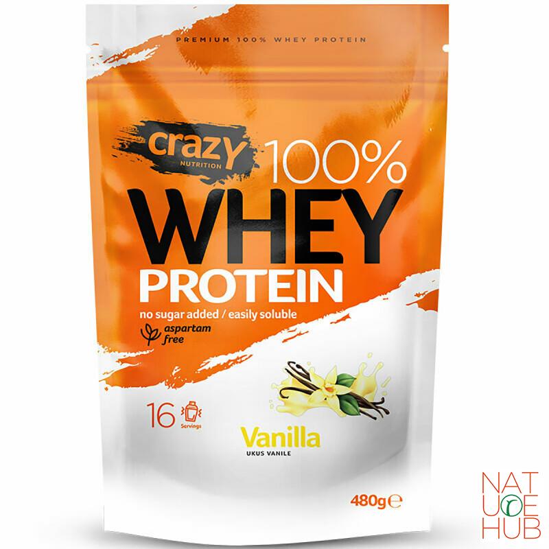 Crazy whey protein - vanila, 480g 