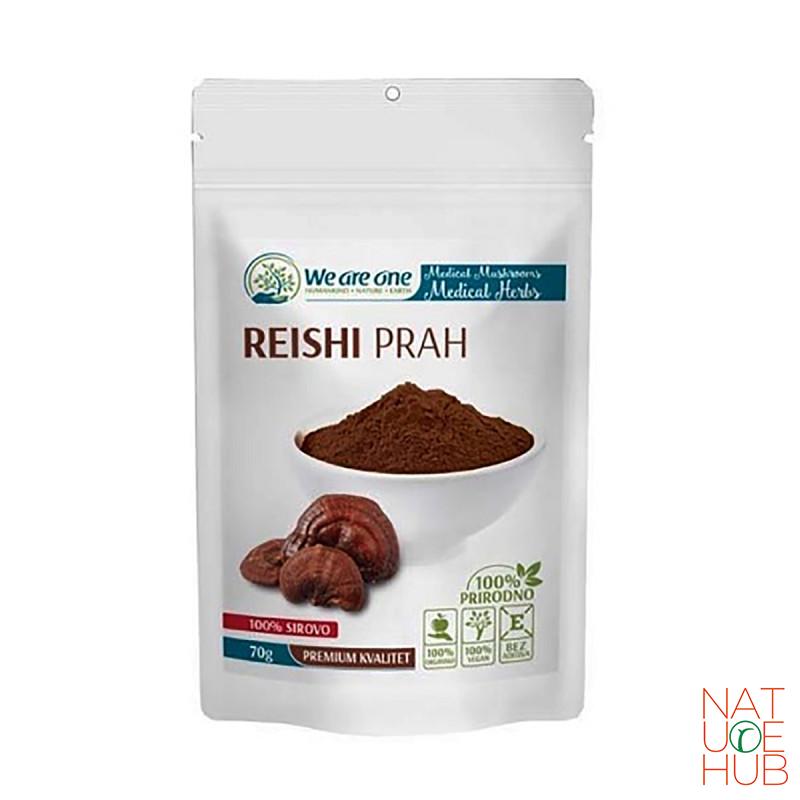 Organska reishi gljiva u prahu wao, 70g 