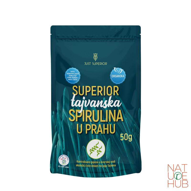 Superior tajvanska spirulina u prahu-organik, 50g 