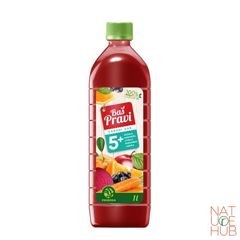 Baš pravi ceđeni multivitamin 5+ 1l 