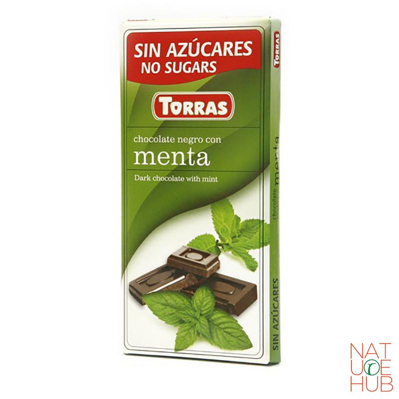 Tamna Torras čokolada sa mentom i zaslađivačima bez šećera 