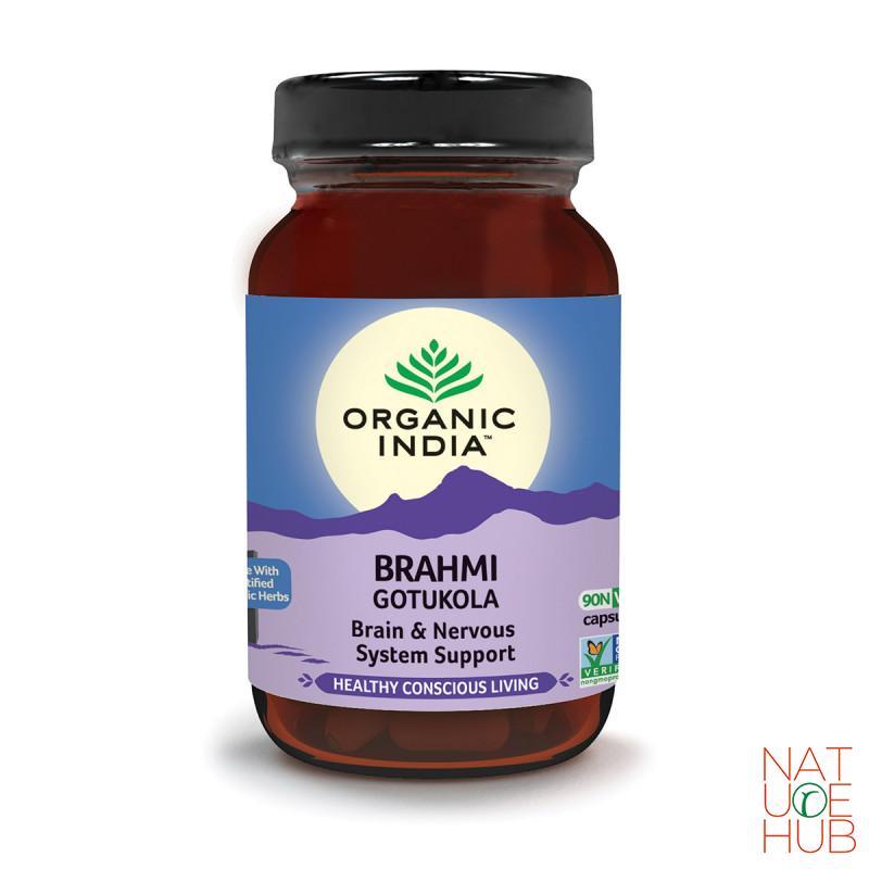 Brahmi gotu cola organic india, 90 cps 