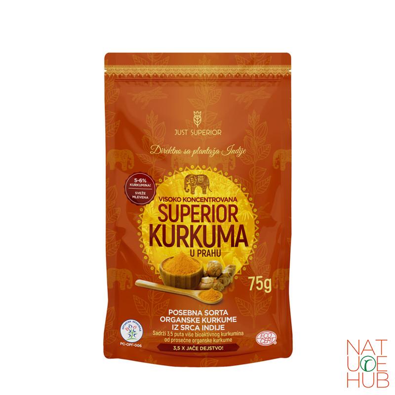 Superior kurkuma u prahu-organik, 75g 