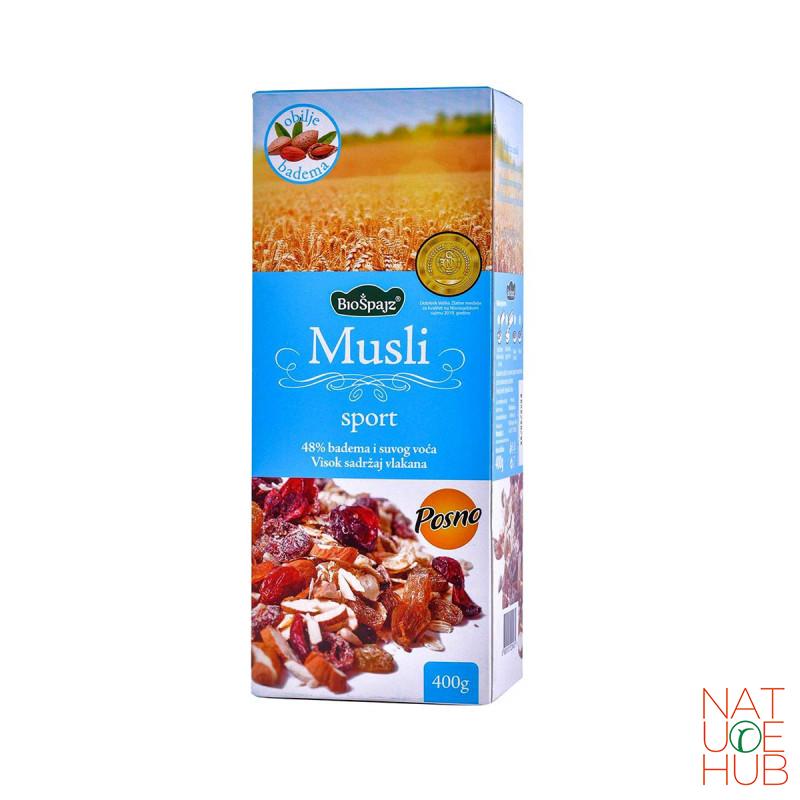 Musli sport, biošpajz 400g 