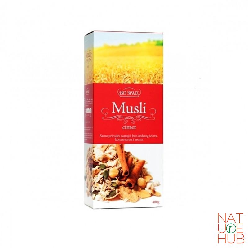 Musli cimet, biošpajz 400g 