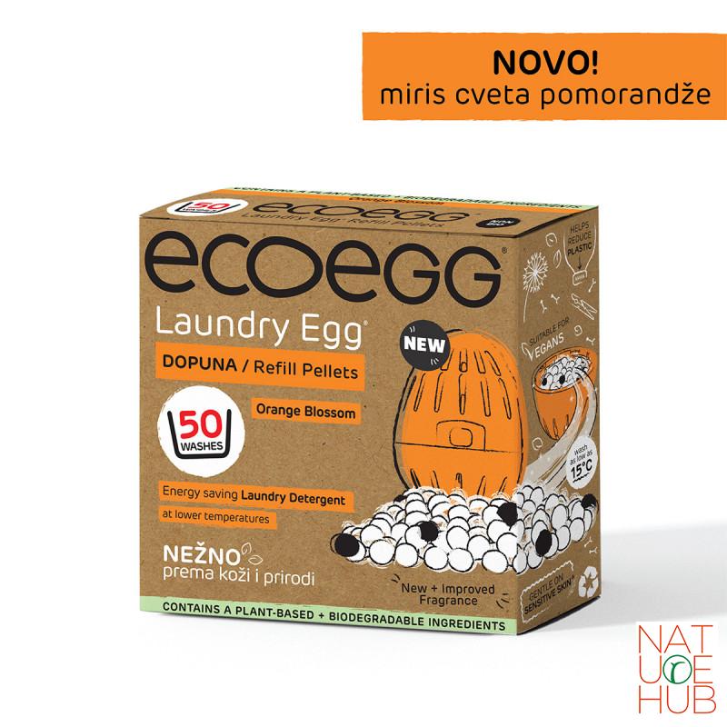 ECOEGG 2u1 dopuna za deterdžent i omekšivač za veš, Miris cveta pomorandže-50 pranja 