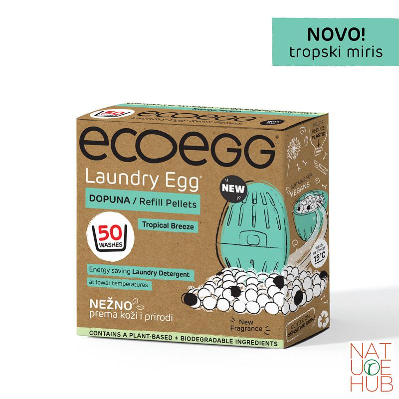 ECOEGG 2u1 dopuna za deterdžent i omekšivač za veš, Tropski miris-50 pranja 