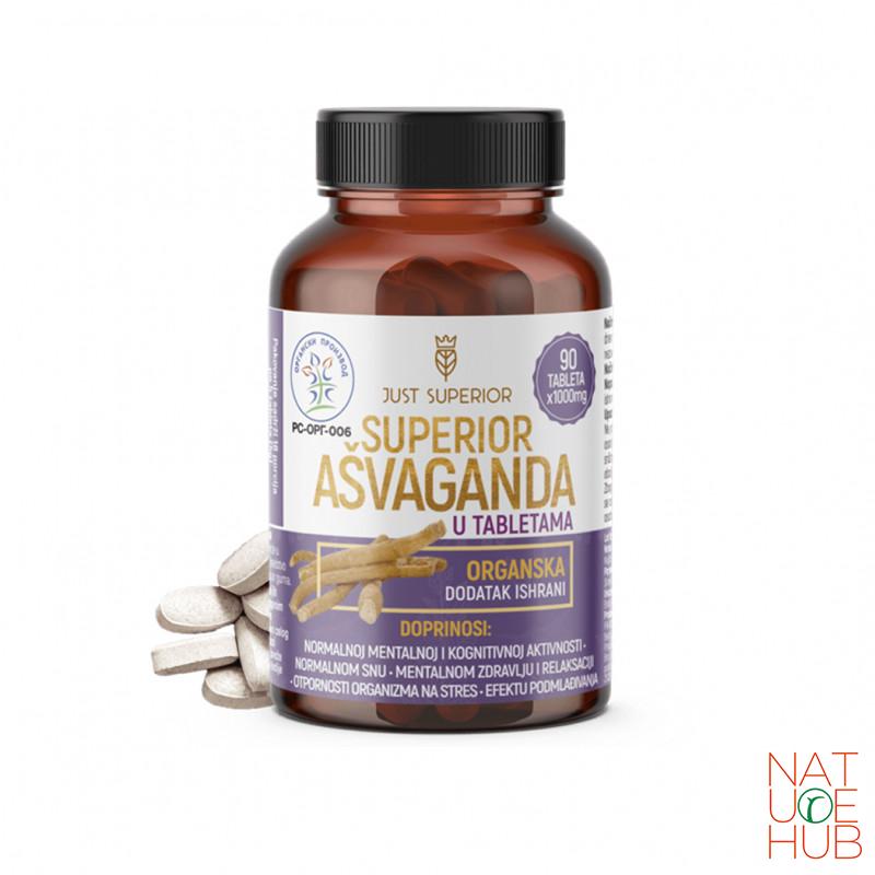 Superior ašvaganda tablete 1000mg 90 kom 