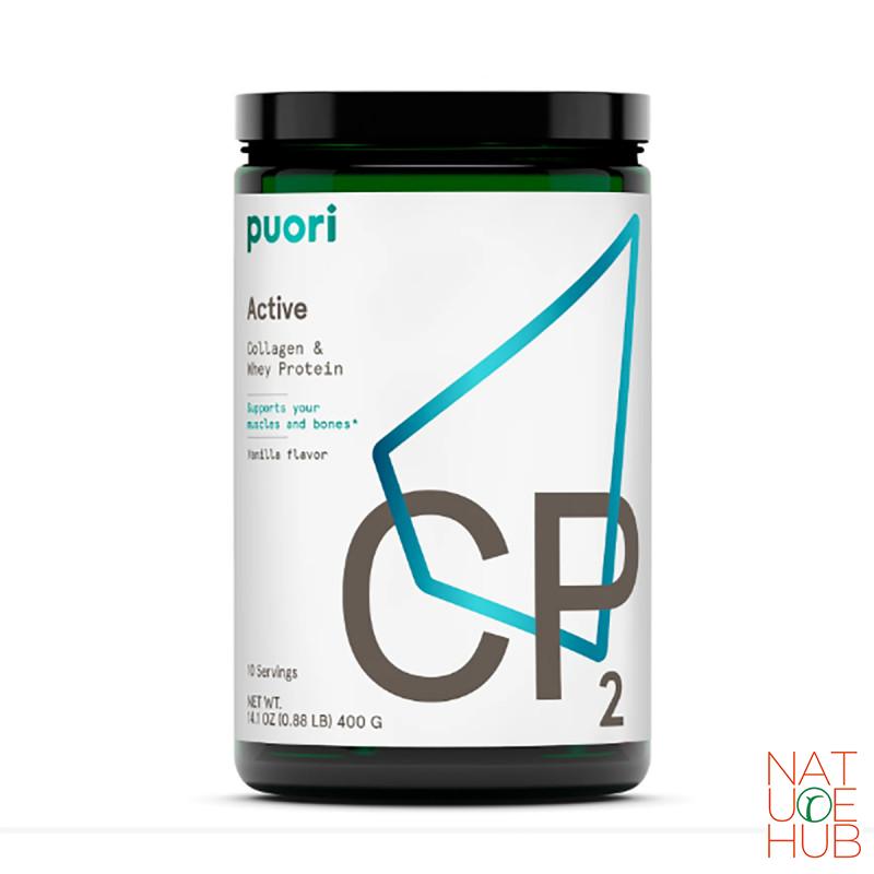 Puori CP2 active - protein surutke i kolagen u prahu, 400gr 