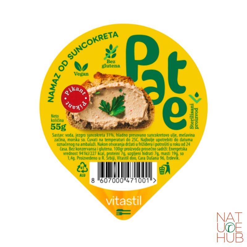 Namaz (pate) od suncokreta pikant, Vitastill 55g 