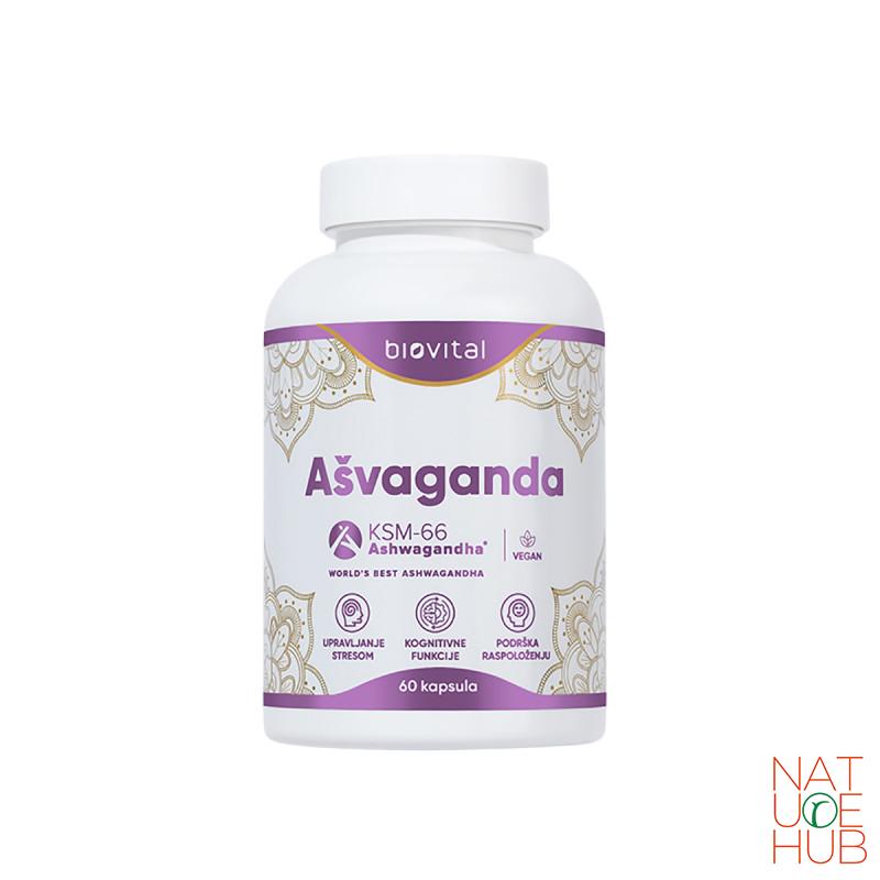 Ašvaganda KSM-66, Biovital, 60cps 