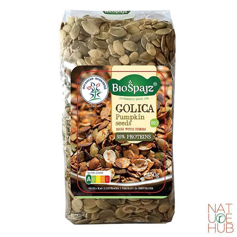 Golica oljuštena sirova organska, Biošpajz, 450g 
