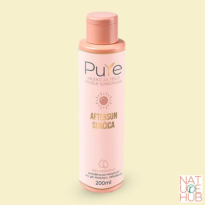 Mleko za telo posle sunčanja - aftersun sunčica, Pure 200ml 