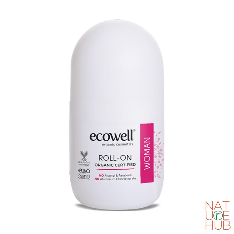 Organski dezodorans roll on za žene Ecowell 75ml 
