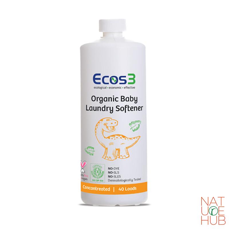 Organski omekšivač za veš za bebe ecos3 1000ml, 40 pranja 