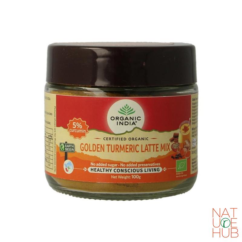 Golden turmeric latte mix, 100g, Organic India 