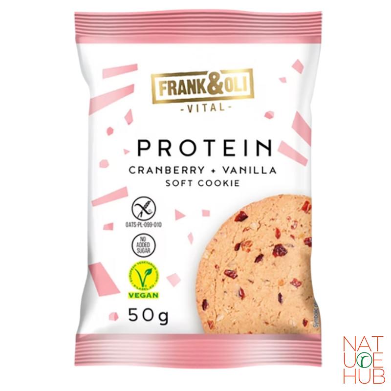Frank&Oli cookies, brusnica vanila, 50g 