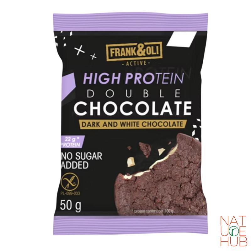 Frank&Oli cookies, protein double chocolate, 50g 