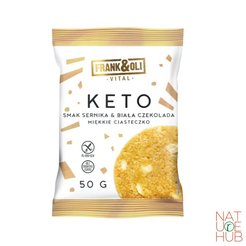 Frank&Oli cookies, KETO bela čokolada i Cheescake, 50g 