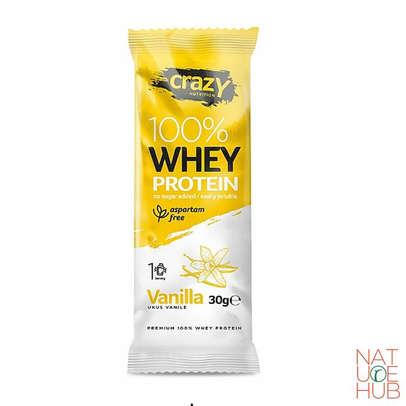 Whey protein vanila crazy nutrition, 30g 