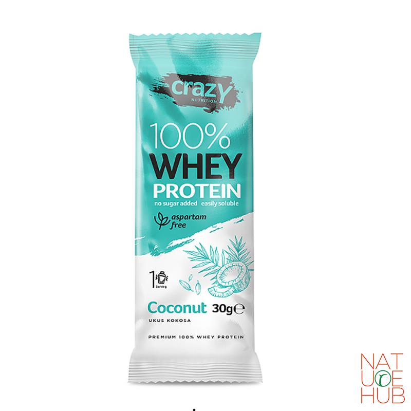 Whey protein kokos crazy nutrition, 30g 